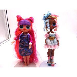 LOL OMG Doll Sweets Pastel Pink,Pastel Blue Curly Hair OMG doll Sweets